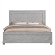 Pemberly Row Engineered Wood Modern / Contemporary King Bed in Gray