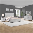 Pemberly Row Engineered Wood Modern / Contemporary Queen Bed in Gray