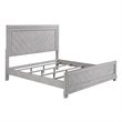 Pemberly Row Engineered Wood Modern / Contemporary Queen Bed in Gray