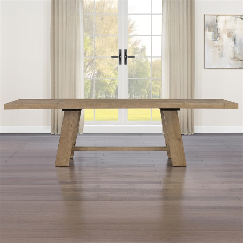 Pemberly Row Wood Modern / Contemporary Dining Table in Brown