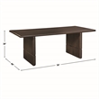 Pemberly Row 5-pieces Dining Set (Table & 4 Side Chairs) in Brown