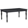 Pemberly Row 7-Piece Dining Set (Table & 6 Side Chairs) in Black