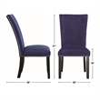 Pemberly Row Contemporary 5-piece Rectangle Dining Set with Blue Chairs