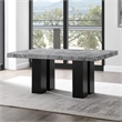 Pemberly Row Contemporary 5-piece Rectangle Dining Set with Black Chairs
