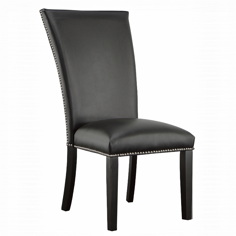 Pemberly Row Contemporary 5-piece Rectangle Dining Set with Black Chairs