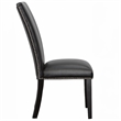 Pemberly Row Contemporary 5-piece Rectangle Dining Set with Black Chairs