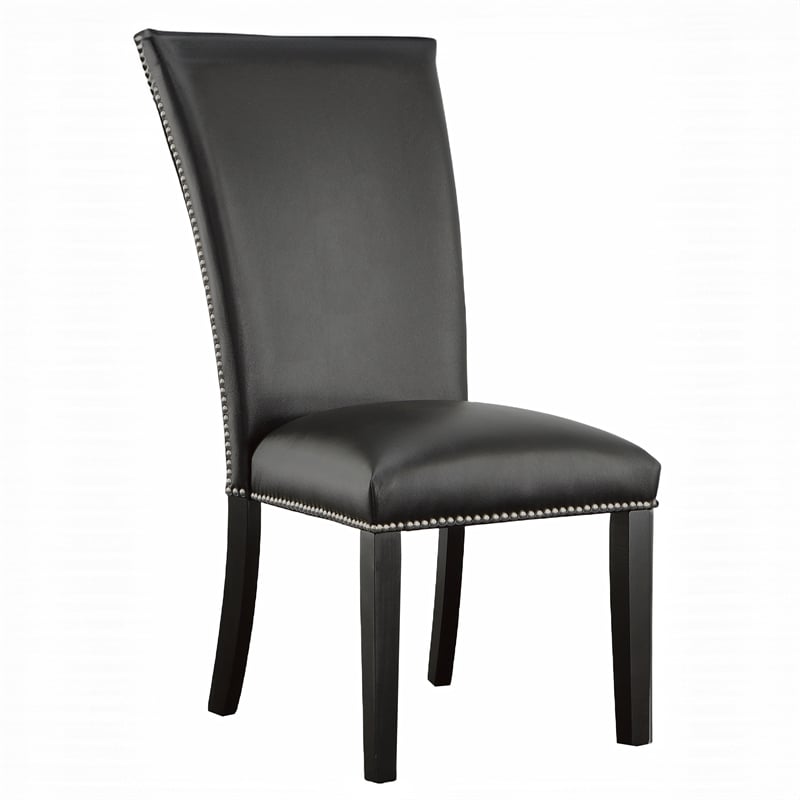 Pemberly Row Contemporary 5-piece Rectangle Dining Set with Black Chairs