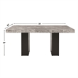 Pemberly Row Contemporary 9-piece Rectangle Dining Set with Black Chairs