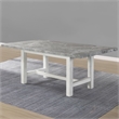 Pemberly Row Modern / Contemporary 5-piece Dining in Gray Marble