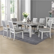 Pemberly Row Modern / Contemporary 5-piece Dining in Gray Marble