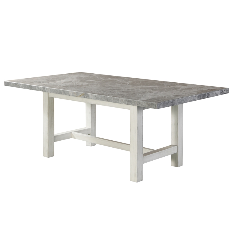 Pemberly Row Modern / Contemporary 5-piece Dining in Gray Marble