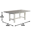 Pemberly Row Modern / Contemporary 5-piece Dining in Gray Marble