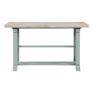 Pemberly Row Engineered Wood Contemporary Green Counter Table