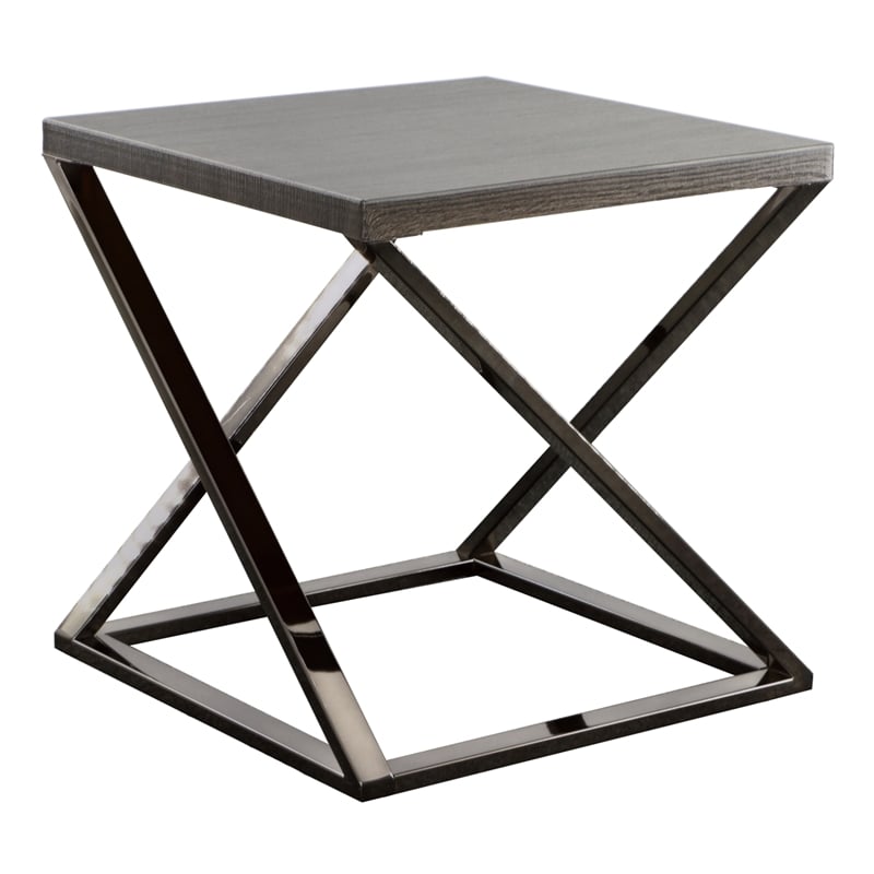 Pemberly Row Engineered Wood Contemporary 3-piece Coffee Table Set in Gray