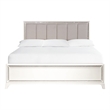 Pemberly Row Wood Modern / Contemporary King Bed in Off White