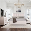 Pemberly Row Contemporary 4-Piece Queen Bedroom Set in Off White