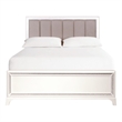 Pemberly Row Wood Modern / Contemporary Queen Bed in Off White