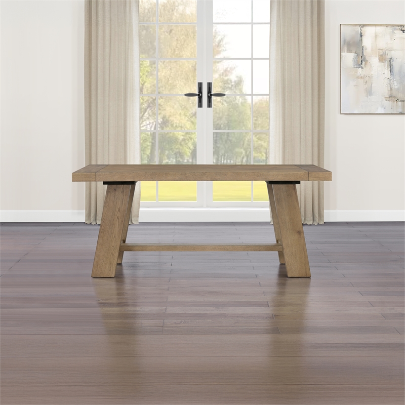 Pemberly Row Contemporary 5-piece Complete Dining Set in Brown