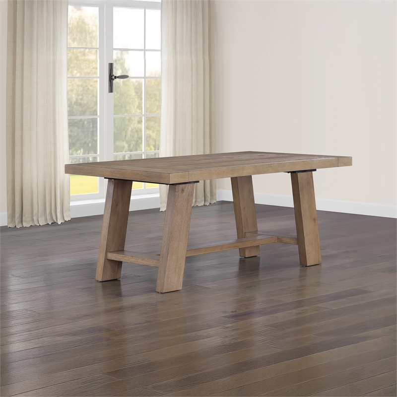 Pemberly Row Contemporary 5-piece Complete Dining Set in Brown
