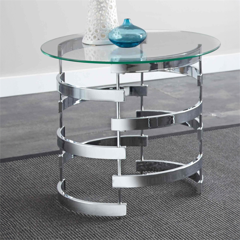 Pemberly Row Modern / Contemporary 3-piece Coffee Table Set in Gray
