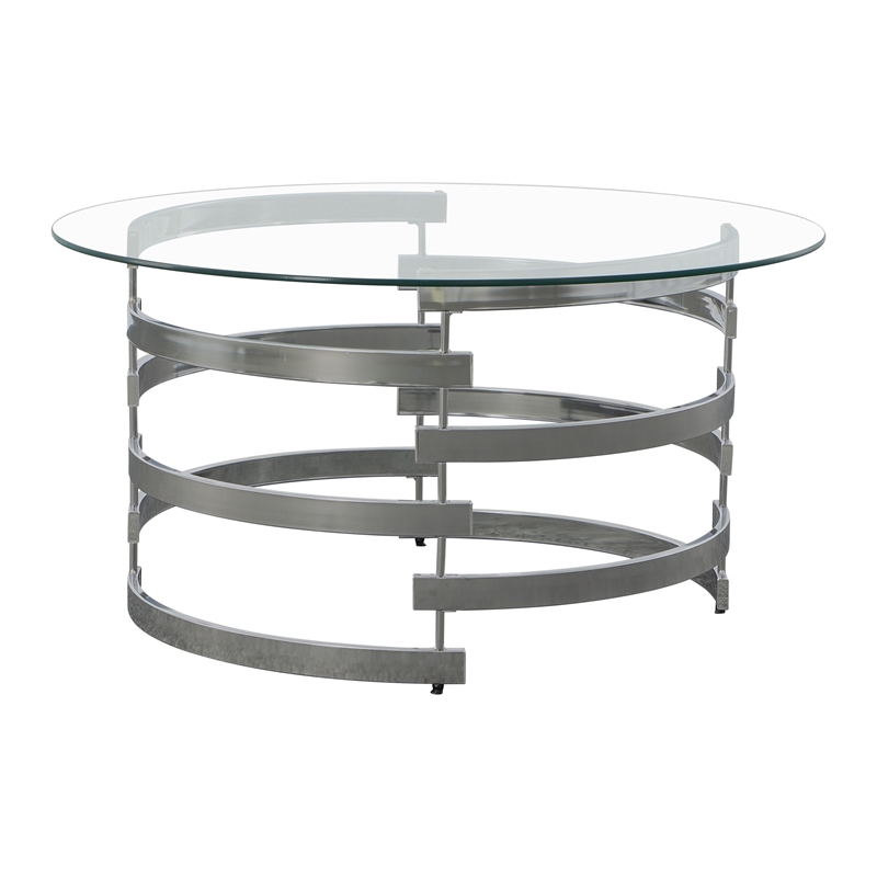 Pemberly Row Modern / Contemporary 3-piece Coffee Table Set in Gray