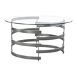 Pemberly Row Modern / Contemporary 3-piece Coffee Table Set in Gray