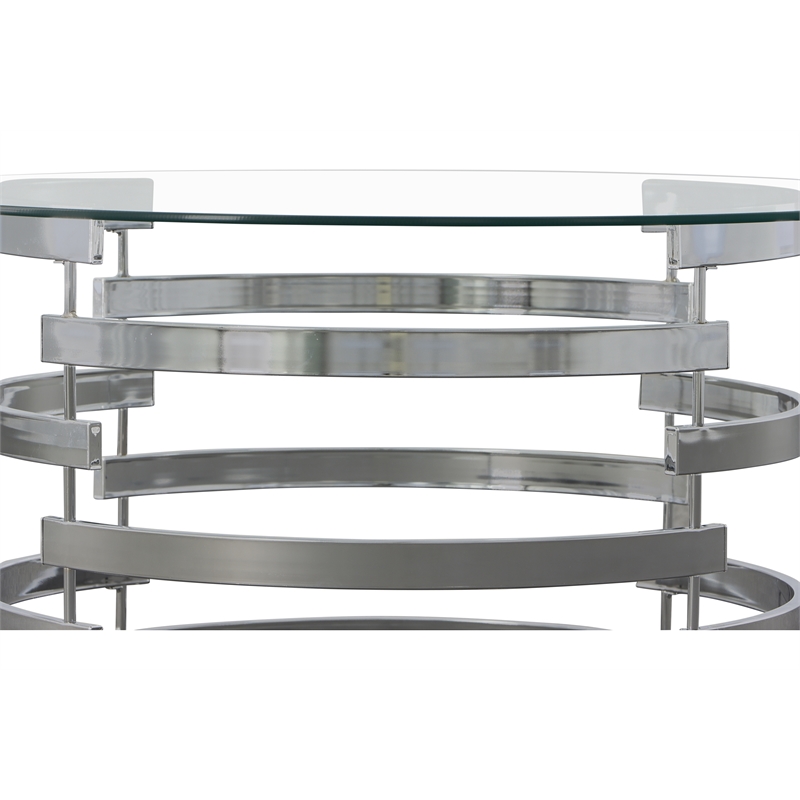 Pemberly Row Modern / Contemporary 3-piece Coffee Table Set in Gray