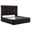 Pemberly Row Engineered Wood Contemporary Queen Bed in Espresso