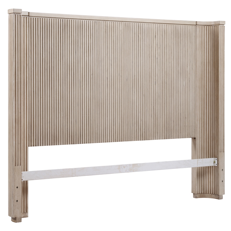 Pemberly Row Engineered Wood Contemporary Queen Bed in Sand/Tan