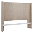 Pemberly Row Engineered Wood Contemporary Queen Bed in Sand/Tan