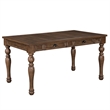 Pemberly Row Contemporary 5-Piece Complete Dining Set in Brown