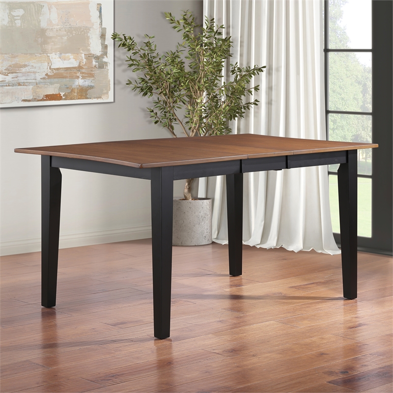 Pemberly Row Contemporary 5-piece Dining Set with 4 Chairs in Brown