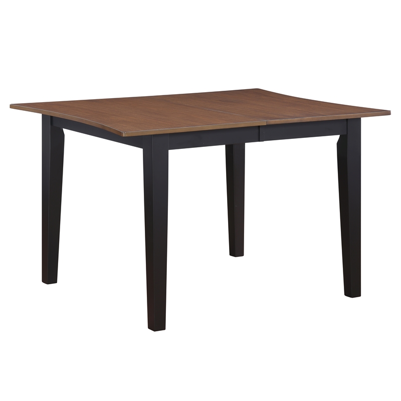 Pemberly Row Contemporary 5-piece Dining Set with 4 Chairs in Brown