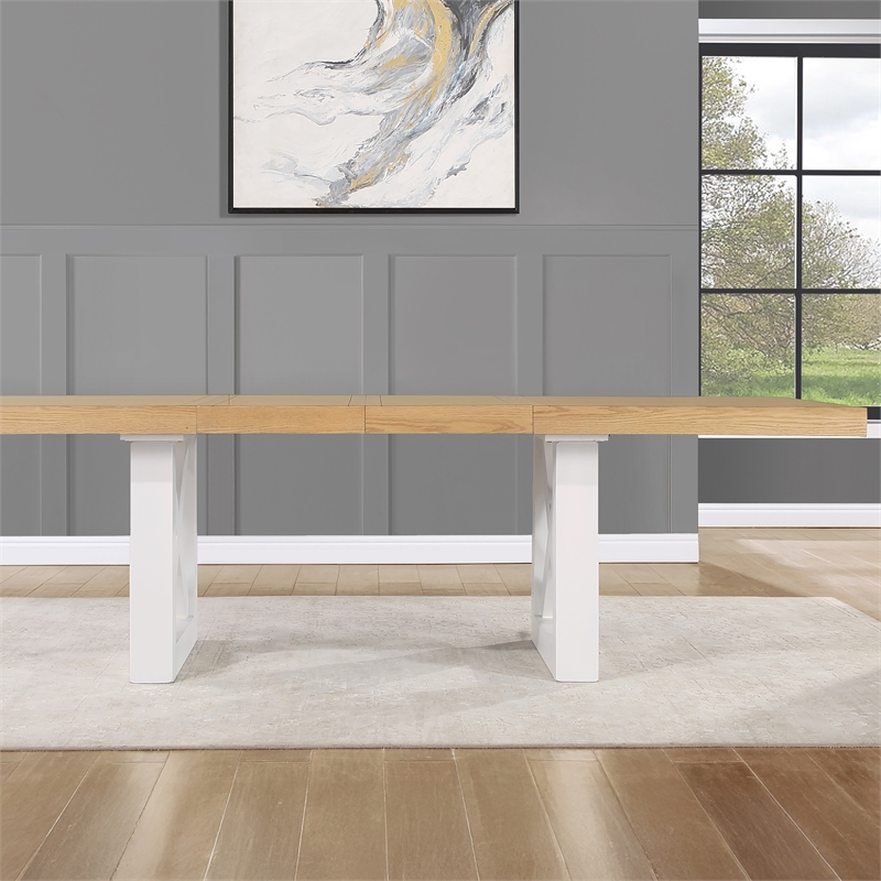 Pemberly Row 7-Piece Dining Set (Table & 6 Side Chairs) in Brown