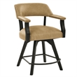 Pemberly Row Counter Table with Game Top & 4 Counter Chairs in Black/Sand