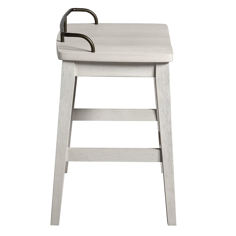 Pemberly Row Contemporary 5-piece Counter Dining Set in White