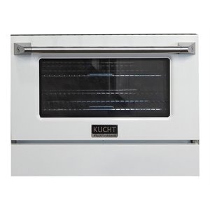 Pemberly Row 30&quot Stainless Steel Oven Door/Kick Plate Accessory in White