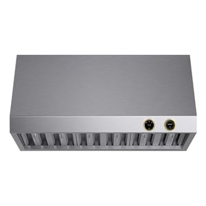 Pemberly Row 36&quot 900 CFM Under Cabinet Range Hood in Stainless Steel with Gold