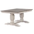 Pemberly Row 5-Piece Ladder Wood Pedestal Dining Set in Ash/Stormy