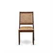Pemberly Row Mid-Century 5-Piece Dining Room Set in Walnut Finish