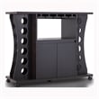 Pemberly Row Contemporary Wood Buffet with Wine Rack in Espresso