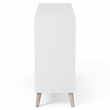 Pemberly Row ModernTransitional Wood 10-Bottle Wine Rack in White