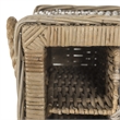 Pemberly Row Contemporary 16 Bottle Rattan Wicker Wine Rack in Black