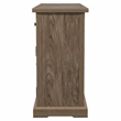 Pemberly Row Farmhouse Rustic Wood Multi-Storage Buffet in Light Oak