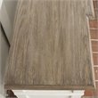 Pemberly Row Wood Wine Rack Buffet in Natural and Paper White