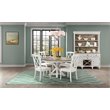 Pemberly Row Wood Wine Rack Buffet in Natural and Paper White