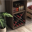 Pemberly Row Modern Farmhouse Wood Tower Cabinet in Reclaimed Oak