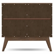 Pemberly Row Bottle Solid Wood Wine Cabinet in Natural Aged Brown
