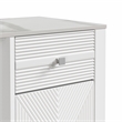 Pemberly Row Modern Engineered Wood 9-Bottle Capacity Wine Cabinet in White