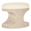 Pemberly Row Modern Westwood Bed Bench with Ivory Fabric Seat Furnishings